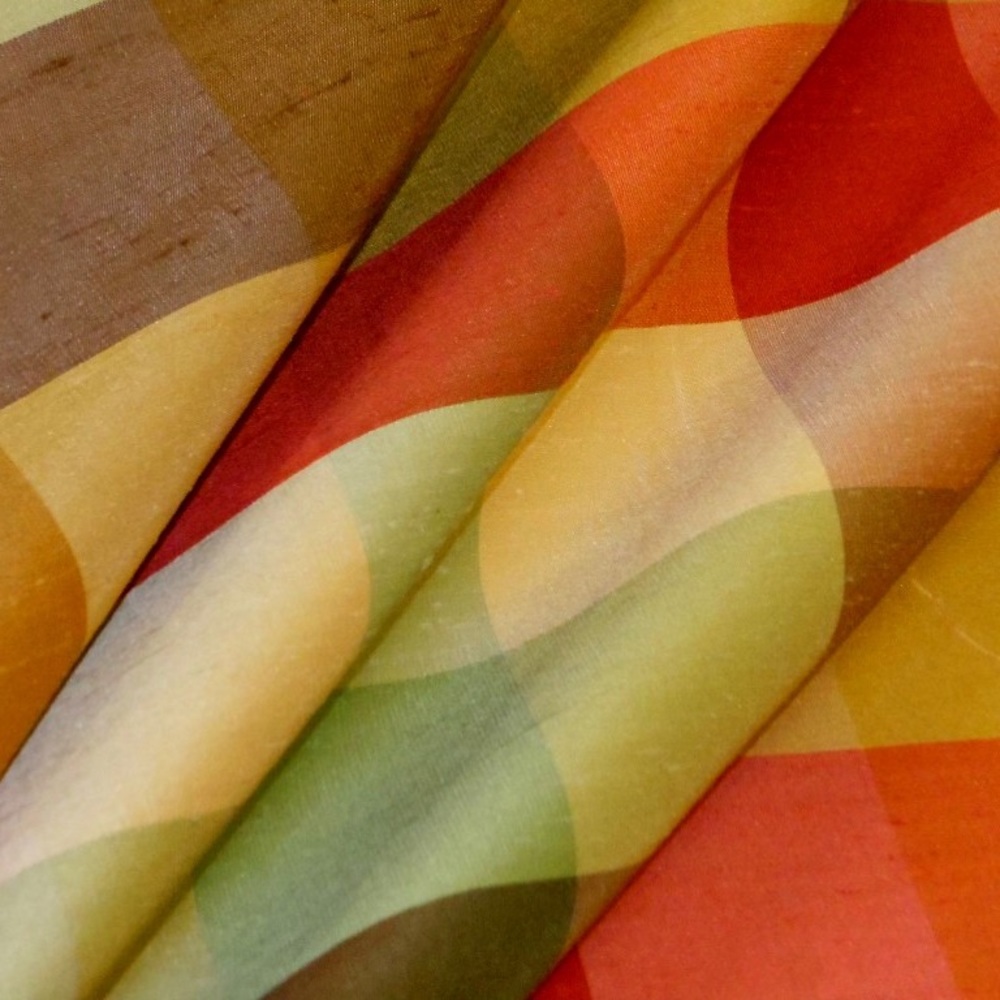 5 yards Dupioni Silk color Autumn